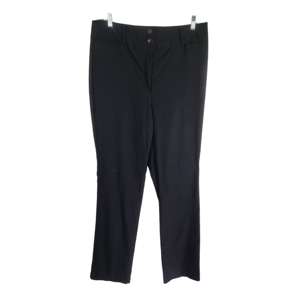 Lane Bryant 4-Season High Rise Straight Leg Pants Size 16 Black Career xl Stretc - Picture 2 of 7